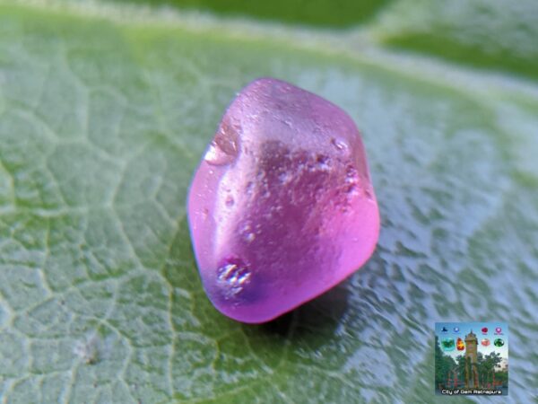 CEYLON NATURAL PINK SAPPHIRE ROUGH GEMSTONE COUPLE - city of gem Ratnapura
