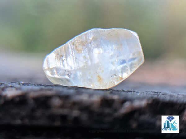 Ceylon Natural dungal Heating Sapphire Terminated Crystal ( Shiny Glass Body ) - city of gem Ratnapura