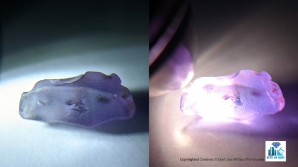 Ceylon Natural Colour Shifting Sapphire Crystal - city of gem Ratnapura