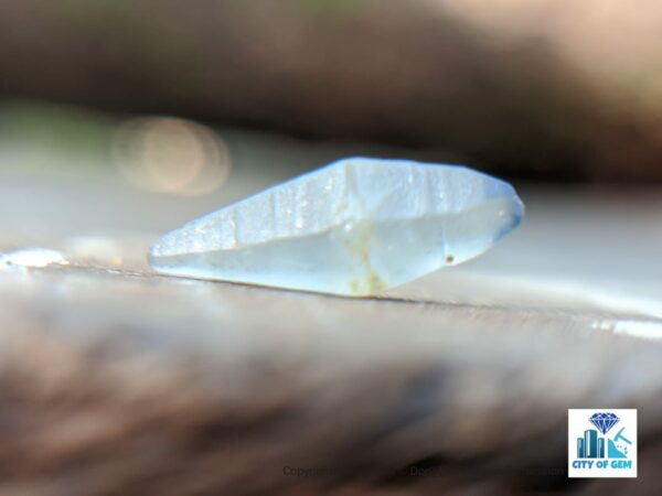 Ceylon Natural Double Terminated Sapphire Complete Crystal Couple (rough glass body ) - city of gem Ratnapura