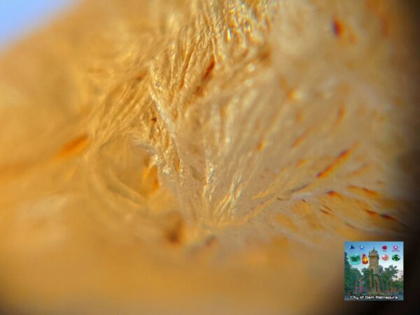 Ceylon Natural Yellow Sapphire Alluvial Crystal with Amazing Natural Body Carvings ( Collector peice, not for faceting) - city of gem Ratnapura