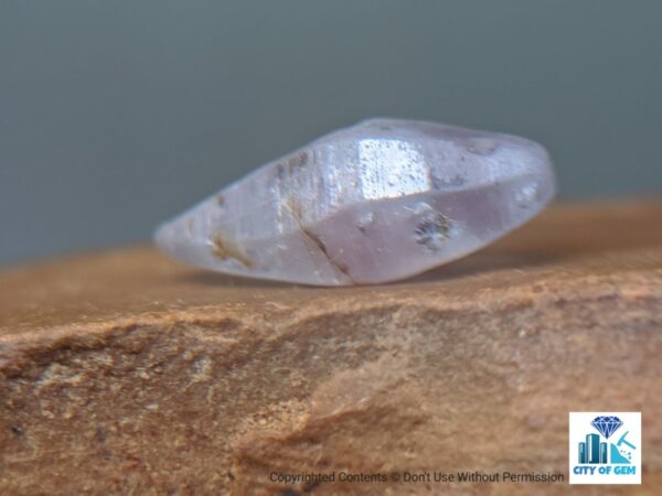 NATURAL VIOLET SAPPHIRE GLASS BODY COMPLETE CRYSTAL ( not for cutting and polishing ) - city of gem Ratnapura