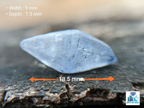 Ceylon Natural Blue Sapphire Crystal - city of gem Ratnapura
