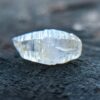 Ceylon Natural Colourless Sapphire Terminated Crystal ( Shinny Glass Body with growth marks ) - city of gem Ratnapura