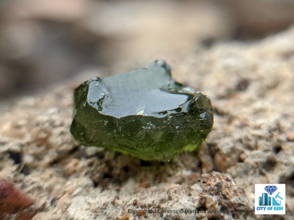 Ceylon Natural Green Zircon Rough Gemstones - city of gem Ratnapura