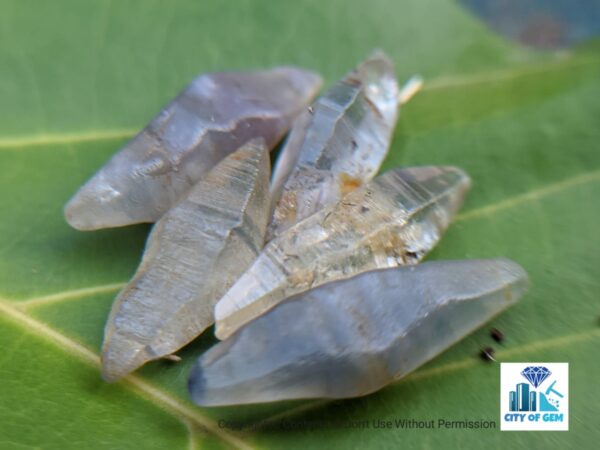 eylon Natural Double Terminated Sapphire Complete Crystals - city of gem Ratnapura