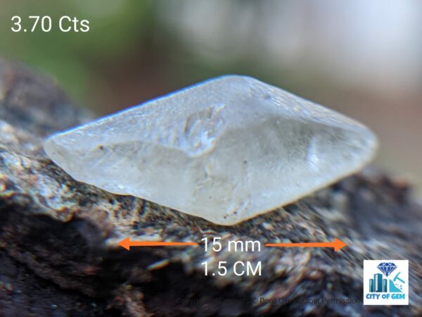 Ceylon Natural Double Terminated Sapphire Complete Crystal Couple (rough glass body ) - city of gem Ratnapura