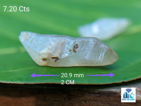 Ceylon Natural Sapphire Términated Crystal Lot ( Rough Glass Body ) - city of gem Ratnapura