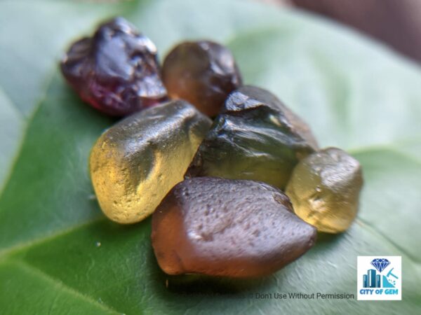 Ceylon Natural Zircon Rough Gemstones Lot city of gem Ratnapura