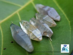 eylon Natural Double Terminated Sapphire Complete Crystals - city of gem Ratnapura
