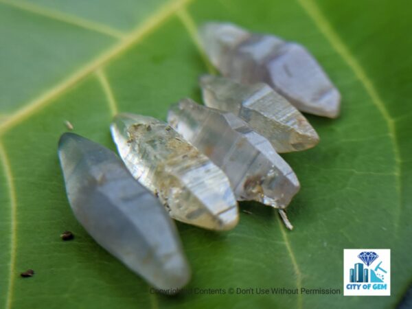 eylon Natural Double Terminated Sapphire Complete Crystals - city of gem Ratnapura