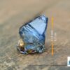_Ceylon Natural Blue Sapphire Half Crystal with amazing Growth Marks ( Glass Body ) - city of gem Ratnapura