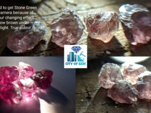 Natural Change Garnet Rough Gemstones Lot - City of Gem Ratnapura