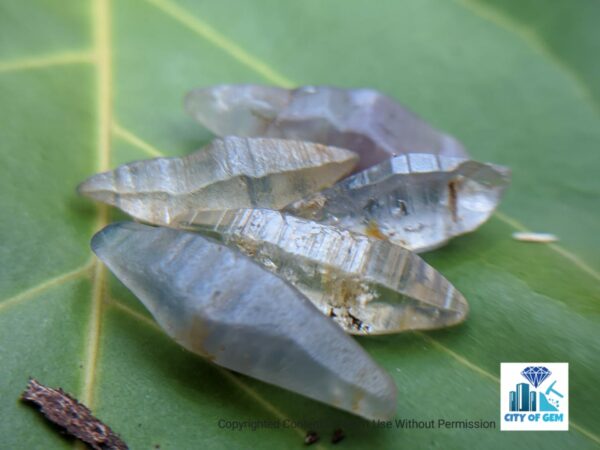 eylon Natural Double Terminated Sapphire Complete Crystals - city of gem Ratnapura