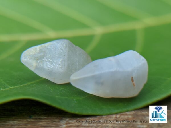 _Ceylon Natural Heating Sapphire Geuda Crystal Couple - city of gem Ratnapura