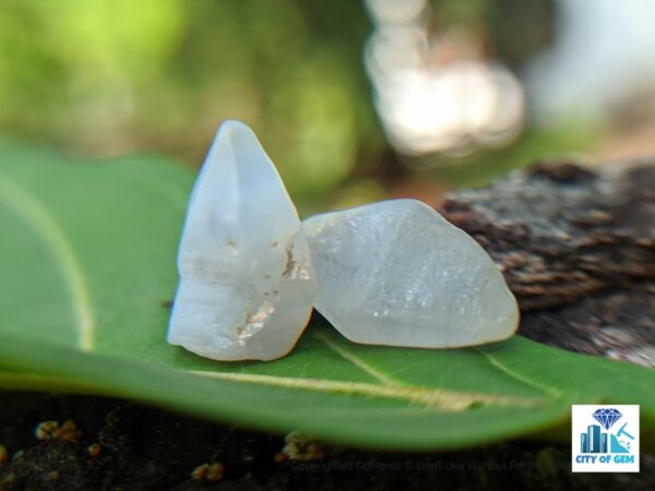 _Ceylon Natural Heating Sapphire Geuda Crystal Couple - city of gem Ratnapura