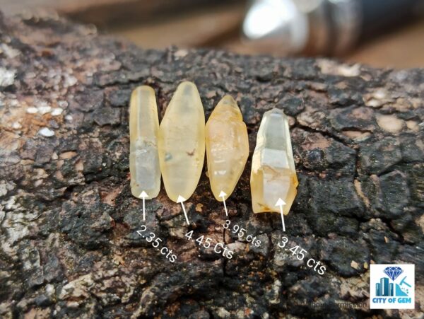 _Ceylon Natural Sapphire Terminated Crystal Lot - city of gem Ratnapura