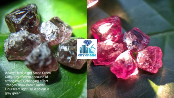 Natural Change Garnet Rough Gemstones Lot - City of Gem Ratnapura