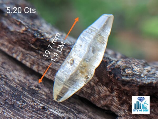 eylon Natural Double Terminated Sapphire Complete Crystals - city of gem Ratnapura