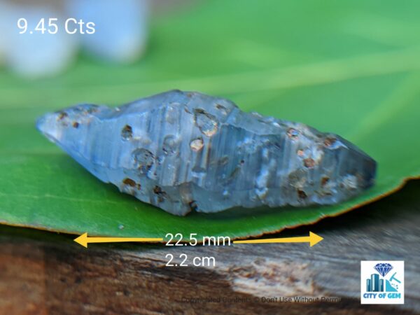 Ceylon Natural Sapphire Términated Crystal Lot ( Rough Glass Body ) - city of gem Ratnapura