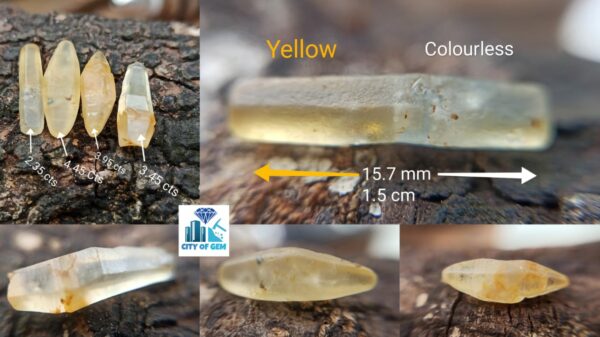 _Ceylon Natural Sapphire Terminated Crystal Lot - city of gem Ratnapura