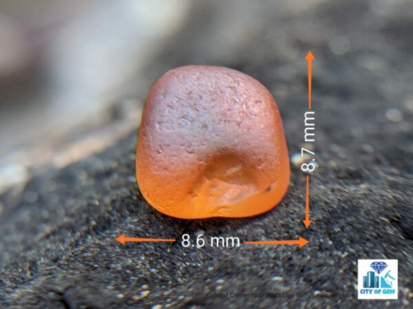 Ceylon Natural Spessartite Garnet Rough Gemstone - city of gem Ratnapura