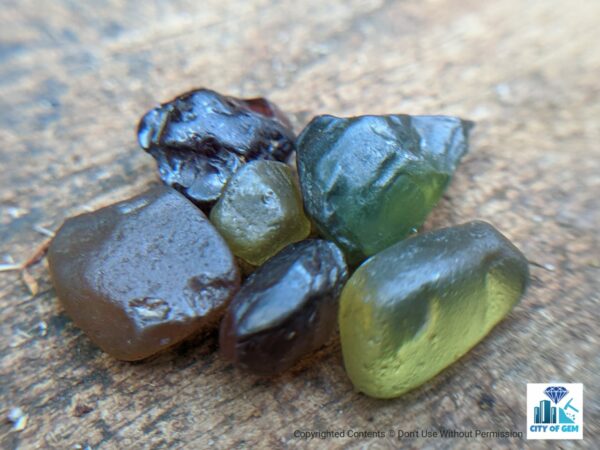 Ceylon Natural Zircon Rough Gemstones Lot city of gem Ratnapura