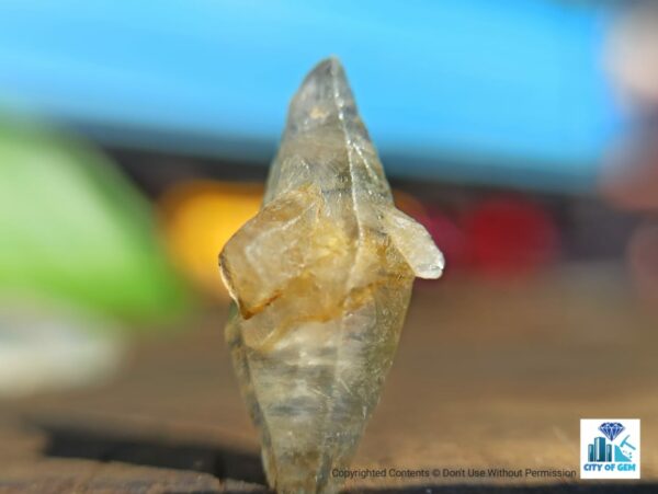 Ceylon Natural Double Terminated Complete Sapphire Twin Crystal Couple ( glass body ) - city of gem Ratnapura