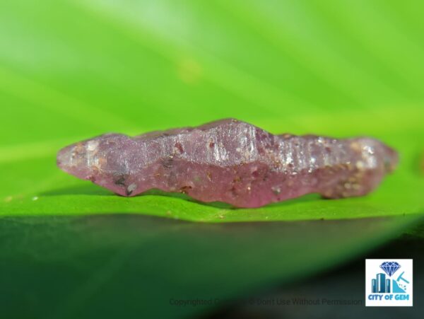 Ceylon Natural Double Terminated Complete Yellow & Pink Sapphire Crystal Couple - city of gem Ratnapura