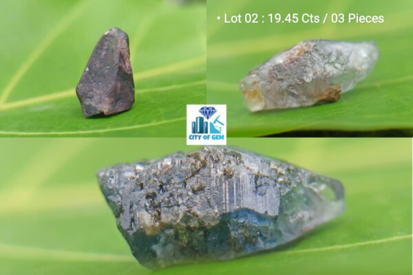 Ceylon Natural Sapphire Crystal Mix Lots - city of Gem Ratnapura