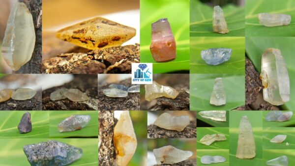 Ceylon Natural Sapphire Crystal Mix Lots - city of Gem Ratnapura