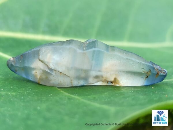 Ceylon Natural Double Terminated Complete Sapphire Crystal Couple ( rough glass body ) - city of gem Ratnapura