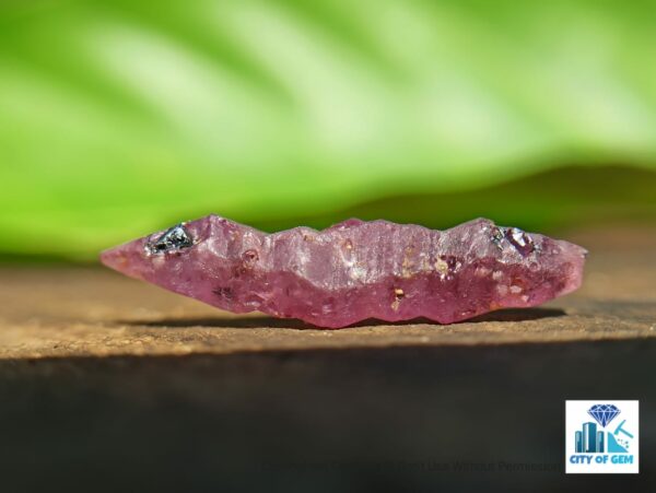 Ceylon Natural Double Terminated Complete Yellow & Pink Sapphire Crystal Couple - city of gem Ratnapura