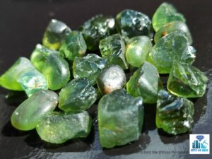Ceylon Natural Green Zircon Rough Gemstones Lot - city of Gem Ratnapura