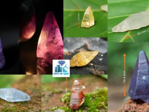 Natural Sapphire Crystals with Colour shifting Sapphire - city of gem Ratnapura