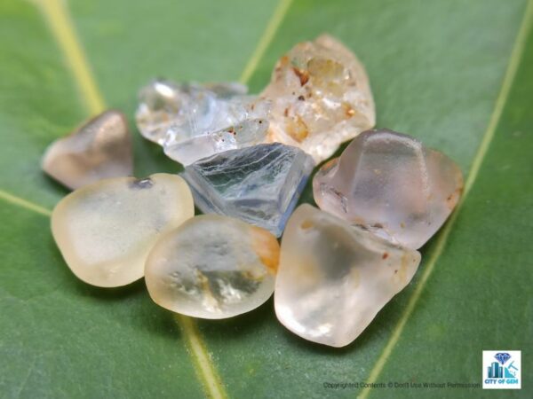 Ceylon Natural Sapphire Rough Gemstones Lot - city of gem Ratnapura