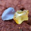 Ceylon Natural Violet and Yellow Sapphire Rough Gemstones - city of Gem Ratnapura