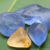 Ceylon Natural Blue and Yellow Sapphire Rough Gemstones - city of Gem Ratnapura