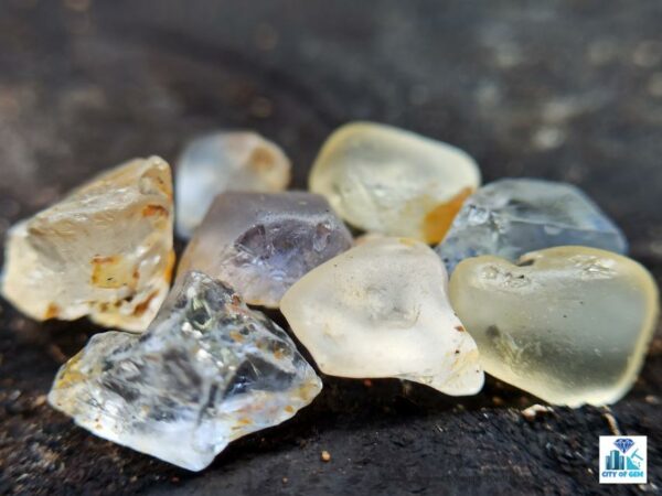 Ceylon Natural Sapphire Rough Gemstones Lot - city of gem Ratnapura