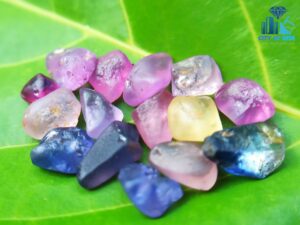 Ceylon Natural Mix Sapphire Rough Gemstones Lot - city of gem Ratnapura