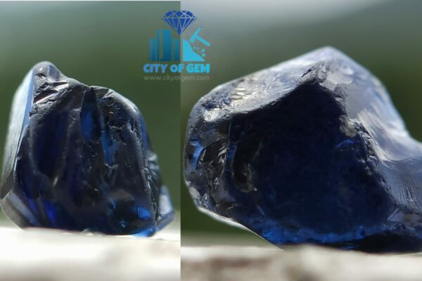 Natural Dark Blue Sappphire Rough Gemstones - Kaka neelam - City Of Gem Ratnapura