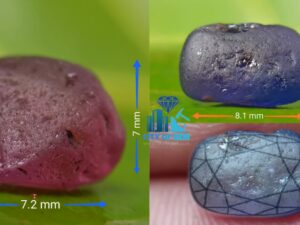 Natural Blue Sapphire with Ruby - City Of Gem Ratnapura