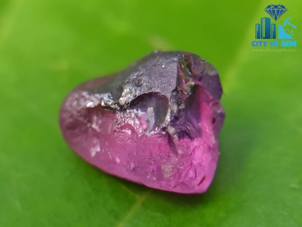 Ceylon Natural Bi-Color Sapphire, Dark Blue Sapphire and Pink Sapphire