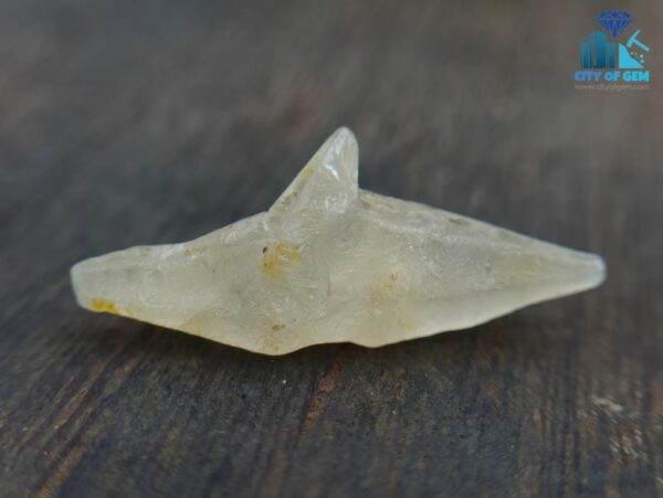 Ceylon Natural Sapphire Twin Crystal with naturally formed body carvings - City Of Gem Ratnapura