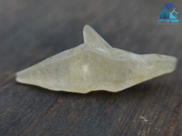 Ceylon Natural Sapphire Twin Crystal with naturally formed body carvings - City Of Gem Ratnapura