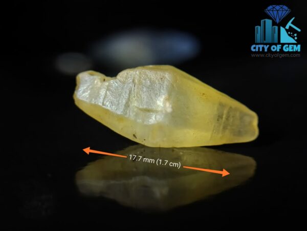 Ceylon Natural Yellow Sapphire and Blue Sapphire Crystal Couple - City Of Gem Ratnapura