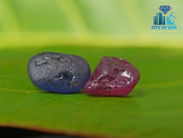Natural Blue Sapphire with Ruby - City Of Gem Ratnapura