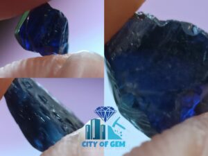 Natural Dark Blue Sappphire Rough Gemstones - Kaka neelam - City Of Gem Ratnapura