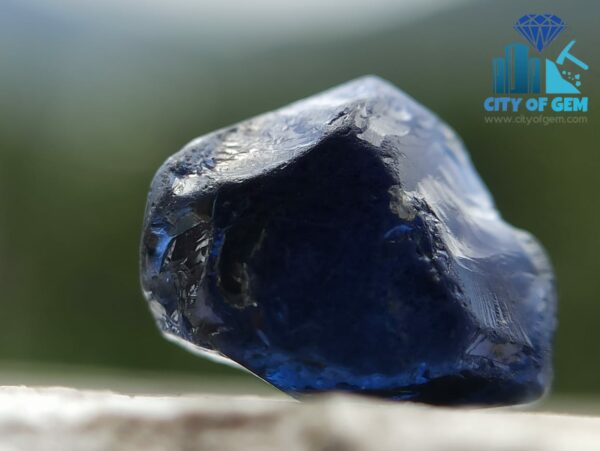 Natural Dark Blue Sappphire Rough Gemstones - Kaka neelam - City Of Gem Ratnapura