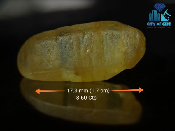 Ceylon Natural Yellow Sapphire Crystals - city of gem Ratnapura